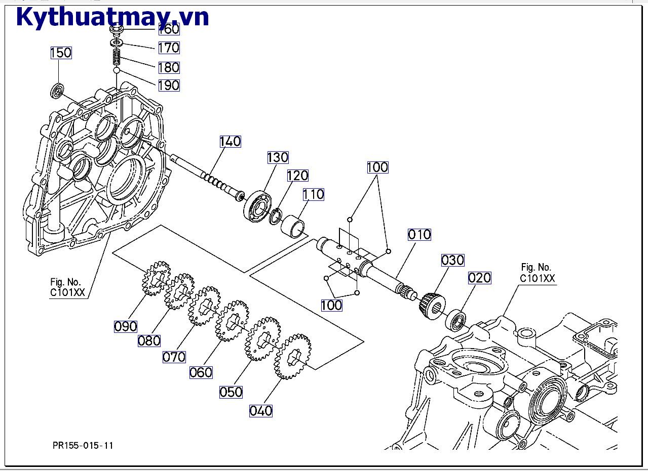 hộp só ( trục cấy thứ 1)